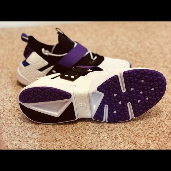 NIKE AIR HUARACHE RUN DRIFT PREM WHITE/HYPER GRAPE - Picture 5 of 7